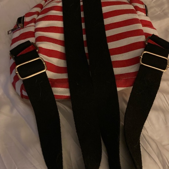 Red and White Striped Backpack with Star Accents. Great for summer Patriots! - Picture 4 of 4